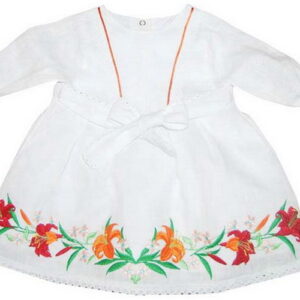 платтячко дитяче для новонародженої дівчинки з вишивкою