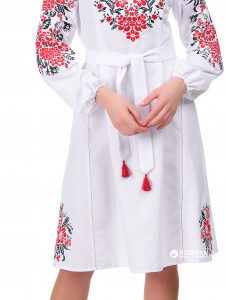 Плаття бохо з вищивкою на льоні
