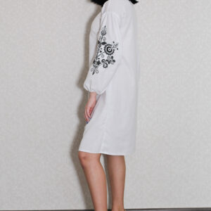 Плаття бохо з вищивкою на льоні