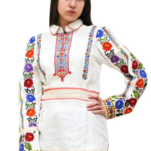 Сорочка вишиванка тканина льон вишивка гладдю