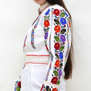 Сорочка вишиванка тканина льон вишивка гладдю