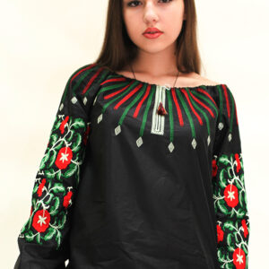 Сорочка вишиванка тканина льон вишивка гладдю