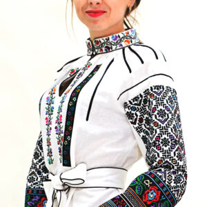 Сорочка вишиванка тканина льон вишивка гладдю