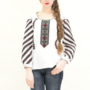 Авторська сорочка вишиванка тканина льон вишита сорочка жіноча на льоні