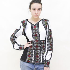 Авторська сорочка вишиванка тканина льон вишита сорочка жіноча на льоні