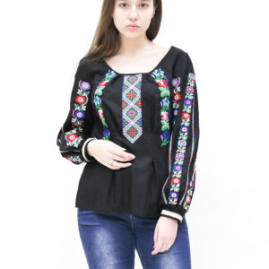 Сорочка вишиванка тканина льон вишивка гладдю